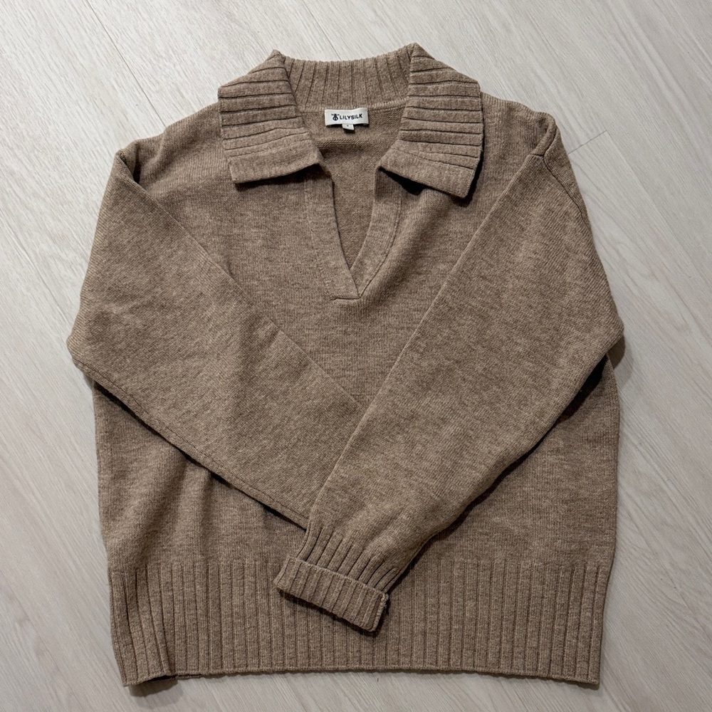 Lilysilk The Gilly Sweater 100% wool